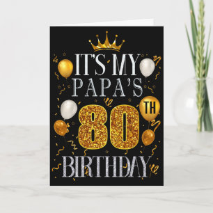 Papas 80. Geburtstag Alles Gute zum Geburtstag 80  Karte