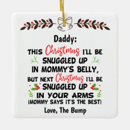 Papa's erste Weihnachten Aus dem Berg, Vater zu se Keramikornament