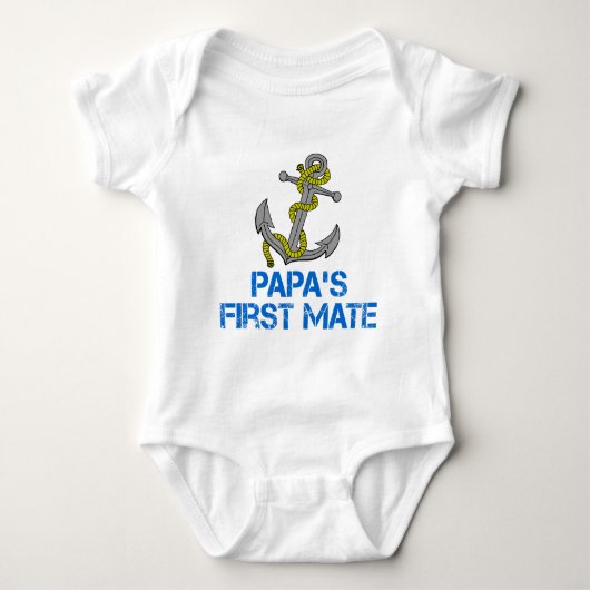 Papas erster Partner Baby Strampler (Vorderseite)
