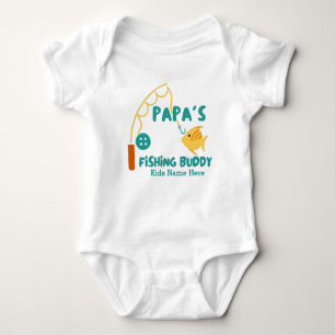 Papa's Fishing Buddy Baby  Baby Strampler