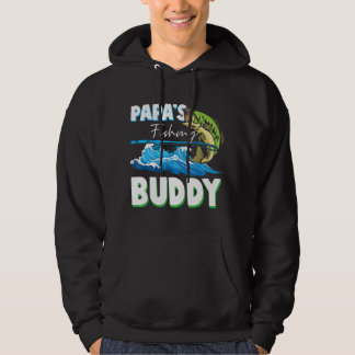 Papas Fishing Buddy Vater und Kinder Angler Hobby Hoodie