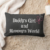 Papa's Girl and Mommy's World Quote Lendenkissen (Decke)