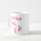Papas Girl - Footprints Kaffeetasse (Vorderseite Links)