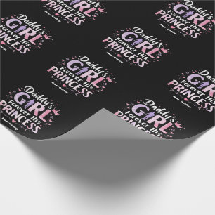 Papa's Girl Forever Seiner Prinzessin Vatertag Ges Geschenkpapier