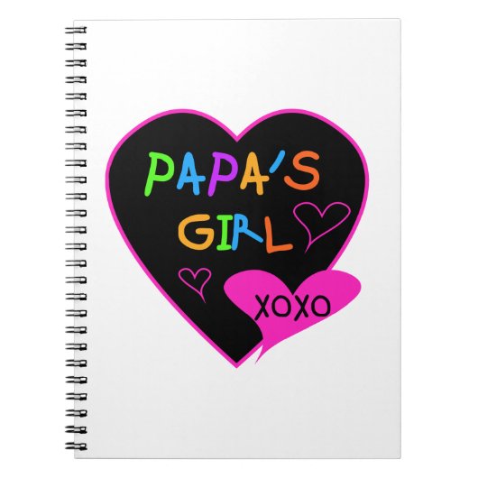 Papa's Girl T-Shirts, Hats, Tasse, Buttons, Kleidu Notizblock (Vorderseite)