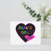 Papa's Girl T-Shirts, Hats, Tasse, Buttons, Kleidu Postkarte (Stehend Vorderseite)