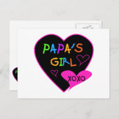 Papa's Girl T-Shirts, Hats, Tasse, Buttons, Kleidu Postkarte (Vorne/Hinten)