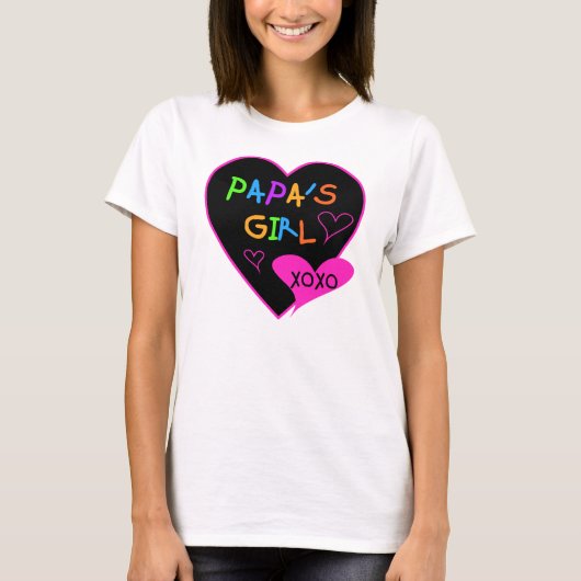 Papa's Girl T-Shirts, Hats, Tasse, Buttons, Kleidu T-Shirt (Vorderseite)
