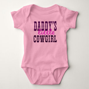Papas kleine Cowgirl Baby Strampler
