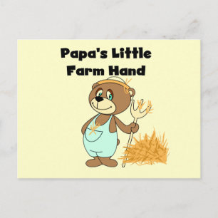 Papas kleine Farmhandgeschenke und -geschenke Postkarte