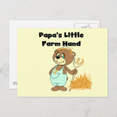 Papas kleine Farmhandgeschenke und -geschenke Postkarte (Vorne/Hinten)