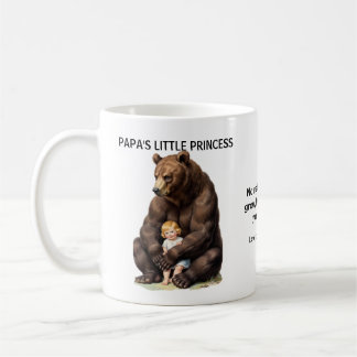 Papas kleine Prinzessin Volkskunst Bär Vatertag Ta Kaffeetasse