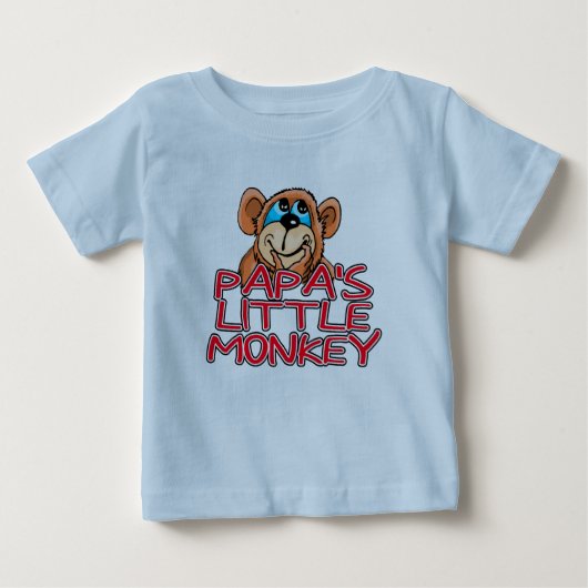 Papas kleiner Affe Baby T-shirt (Vorderseite)