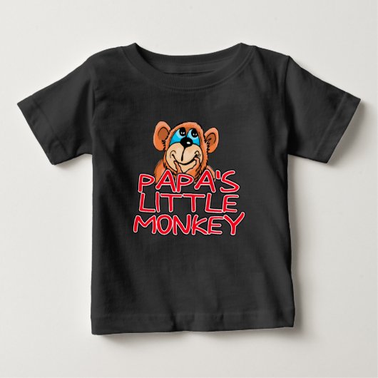 Papas kleiner Affe Baby T-shirt (Vorderseite)