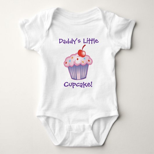 Papa's Kleiner Cupcake Baby Strampler (Vorderseite)