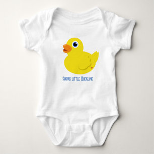 Papas kleiner Duckling (blau) Baby Bodysuit Baby Strampler