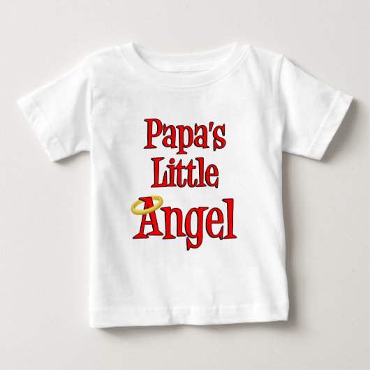 Papas Kleiner Engel Baby T-shirt (Vorderseite)