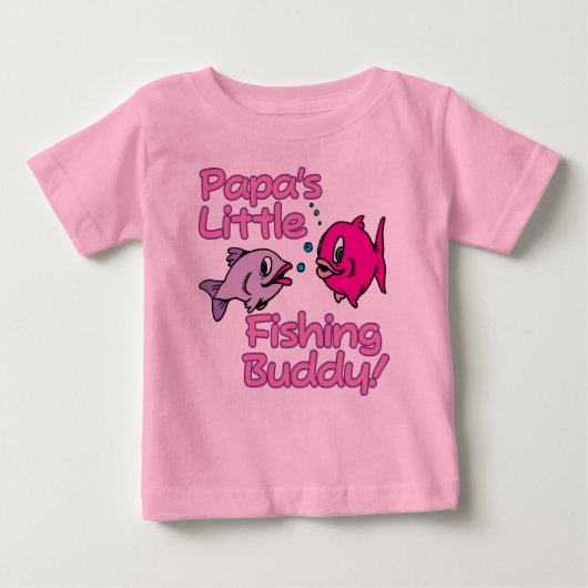PAPAS KLEINES FISCHEREIBUDDY! BABY T-SHIRT (Vorderseite)