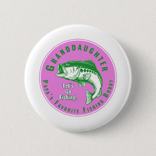 Papas Lieblingsfischbuddy Button