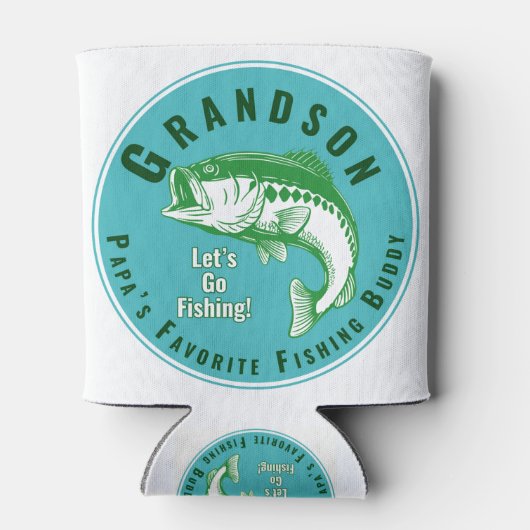 Papas Lieblingsfischbuddy Dosenkühler (Rückseite)