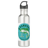 Papas Lieblingsfischbuddy Edelstahlflasche (Vorderseite)