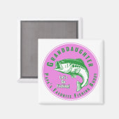 Papas Lieblingsfischbuddy Magnet (Vorderseite/Rückseite)