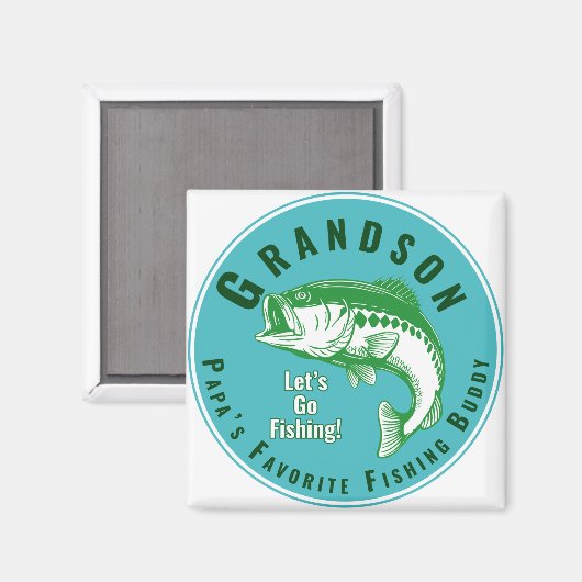 Papas Lieblingsfischbuddy Magnet (Vorderseite/Rückseite)