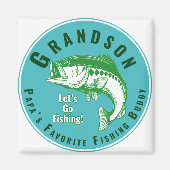 Papas Lieblingsfischbuddy Magnet (Vorne)