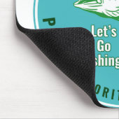 Papas Lieblingsfischbuddy Mousepad (Ecke)