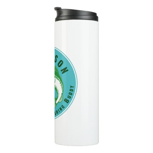 Papas Lieblingsfischbuddy Thermosbecher (Nach rechts gedreht)