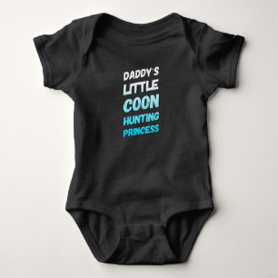 Papa's Little Coon Jagd Prinzessin Baby Bodysuit Strampler