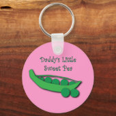 Papa's Little Sweet Pea Schlüsselanhänger (Vorderseite)