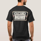 Papas offizieller Ruhetag-Pass T-Shirt (Rückseite)