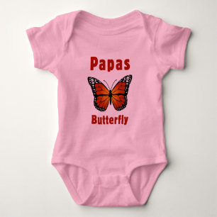 Papas Schmetterling Baby Strampler