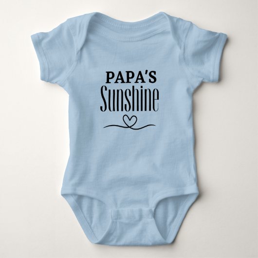 Papas Sonnenschein Baby Strampler (Vorderseite)
