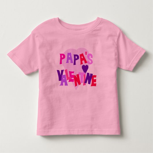 Papas Valentinischer Kleinkind-T - Shirt (Vorderseite)