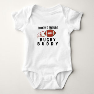 Papas zukünftiger Rugby-Kumpel Rugby-Spieler Baby Strampler