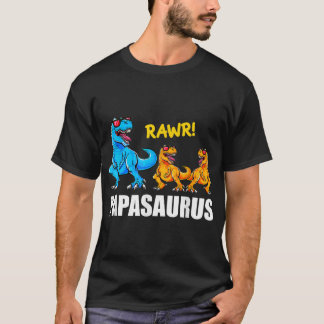 Papasaurus 2 Kids Shirt Papa Dinosaurier 2 Kids Sh