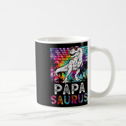 Papasaurus Dinosaur Papa Saurus Familie passend Ti Kaffeetasse (Rechts)