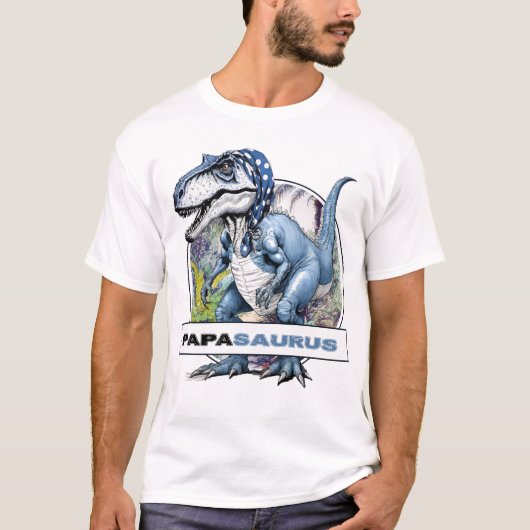 Papasaurus Dinosaur-T - Shirt (Vorderseite)