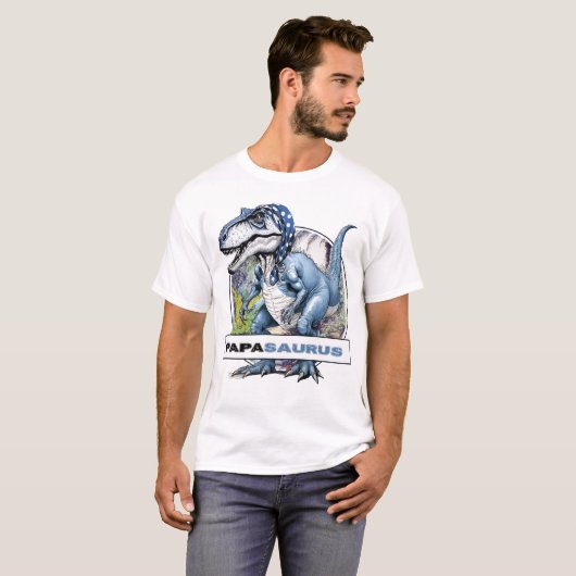 Papasaurus Dinosaur-T - Shirt (Vorne ganz)
