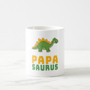 Papasaurus Dinosaurier Stegosaurus Vatertag Kaffeetasse