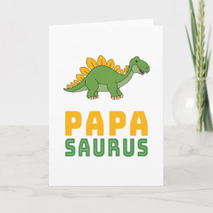 Papasaurus Dinosaurier Stegosaurus Vatertag Karte