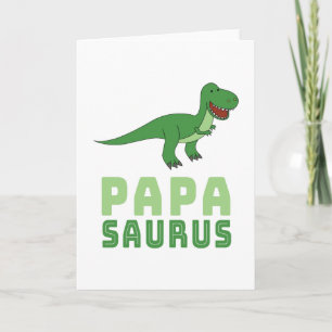 Papasaurus Dinosaurier Tyrannosaurus Rex Vatertag Karte