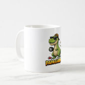 Papasaurus Funny Dad Kaffeetasse (Vorderseite Links)