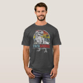 Papasaurus Funny T Rex Dinosaur Papa saurus T-Shirt (Vorne ganz)