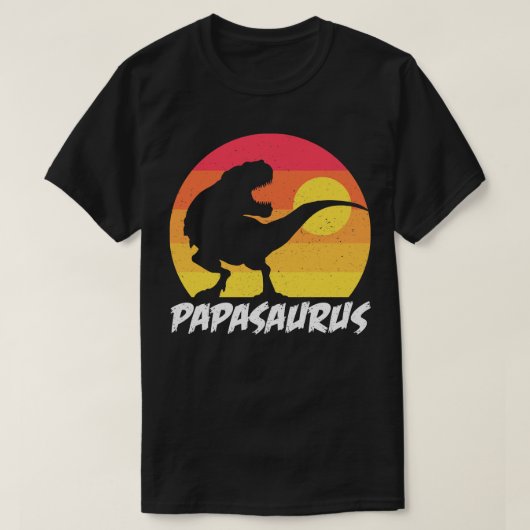 Papasaurus für Väter Tag und Tag T-Shirt (Design vorne)