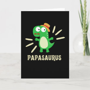Papasaurus Lustiger T-Rex Dinosaur Vater Familie Karte