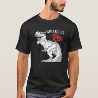 Papasaurus Rex Dinosaur Funny Papa Saurus Familie T-Shirt