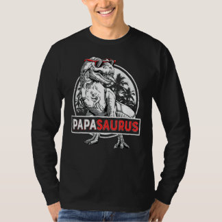 Papasaurus Rex Dinosaur Papa Saurus Father T-Shirt